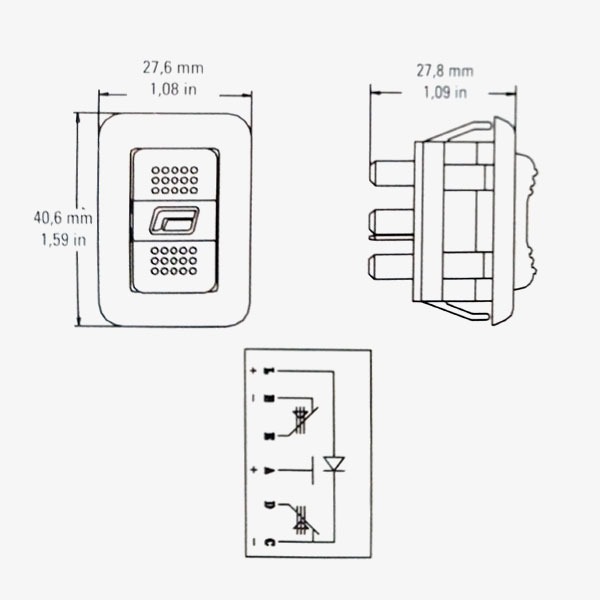 080.2.0 INTERRUTTORE FORD SIERRA A SEI CONTATTI - Er.Gi. srl